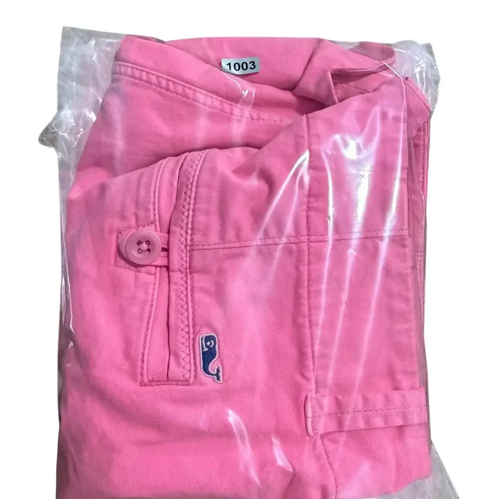 Vineyard Vines Scallop Every Day shorts Malibu Pink sz 6 summer beach preppy